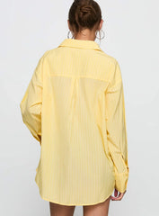 Thousand Miles Oversized Long Sleeve Top Yellow
