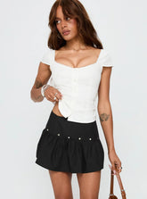 Curtain Call Mini Skirt Black