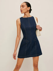 Sleeveless Denim Dress