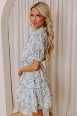 Sweet Embrace Floral Eyelet Mini Dress