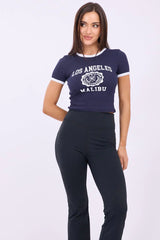 Black Flare Leg Pants