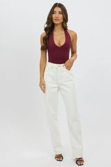 Red Halter Bodysuit Supersoft