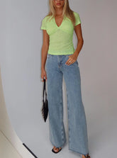 Darla Low Rise Straight Jean Vintage Blue Wash