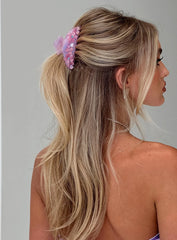 Be Careful Flower Hair Clip Multi