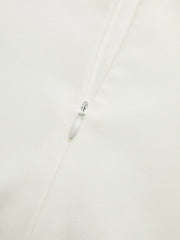 Pleated Hem Mock Neck Mini Dress