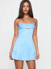 Powell Mini Dress Light Blue