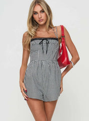 Trynia Romper Black / White Gingham