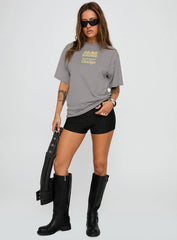 Dodge Racer Oversized Graphic Tee Grey