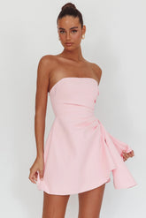 Minnesota Strapless Mini Dress Pink