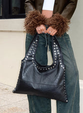 Tell The Truth Studded Bag Black / Silver