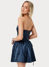 Forevermore Strapless Mini Dress Navy