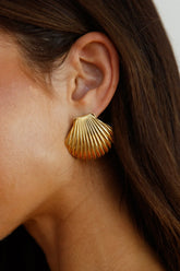 18k Gold Plated Washed Up Earrings Gold