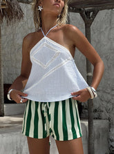 Jezabele Halter Top Blue Stripe