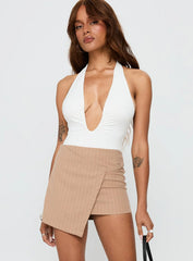 Strangers Mini Skirt Beige