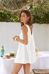 Down the Coast Mini Dress White