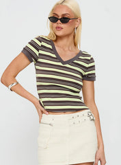 Lucianne V Neck Top Multi