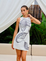 Floral Print Sleeveless Dress