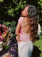 Rosalinda Top Pink Flower