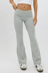 Grey Flare Leg Pants