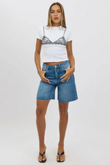 White Graphic Tee Short Sleeve