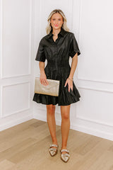 Cool Composure Mini Dress in Black