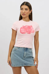 Pink Graphic Tee Short Sleeve