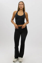 Black Flare Leg Pants