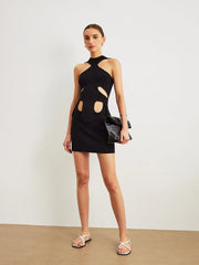 Cut-Out Halter Dress