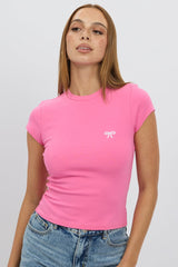 Pink Graphic Tee Short Sleeve