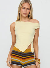 Karre Off The Shoulder Top Lemon