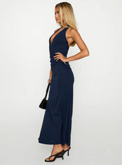 Casino Halter Maxi Navy