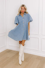 Dreamy Days Denim Mini Dress