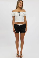 Black Mini Shorts Lace