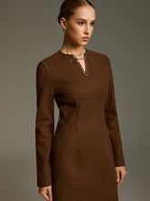 Horsebit Detail A-Line Mini Dress