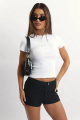 White Graphic Tee Short Sleeve