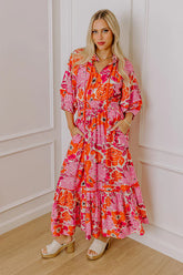 Chasing Sunsets Floral Maxi Dress