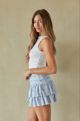 Scottie Ruffled Mini Skirt