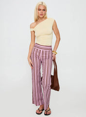 Leocadie Pants Pink Stripe