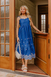 Tulum Cruise Embroidered Midi Dress