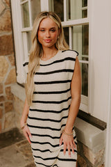 Sunset Sail Knit Midi Dress in Cream