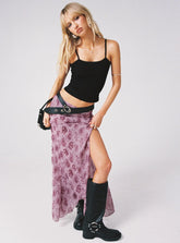 Nikolise Maxi Skirt Purple