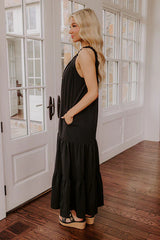 Feeling Giddy Maxi Dress in Black