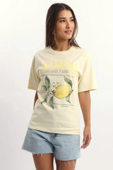 Yellow Graphic Tee Short Sleeve