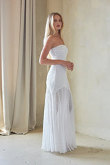 Ariana Strapless Lace Maxi Dress