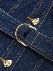 Belted Denim Shirt Dress