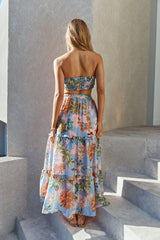 Parisian Escape Bandeau Top Floral