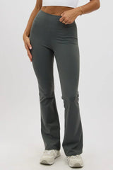 Grey Flare Leg Pants