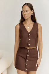 Stella Vest Chocolate