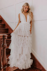 Falling For You Pearl Embellished Maxi Dress