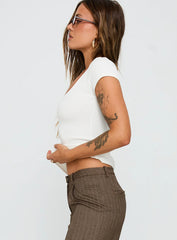 Baseline Scoop Tee White